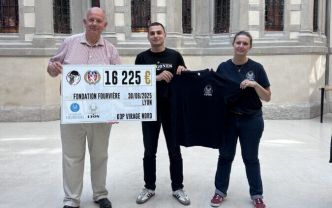 Les Bad Gones remettent un don de plus de 15 000 € pour les tours de la basilique de Fourvière