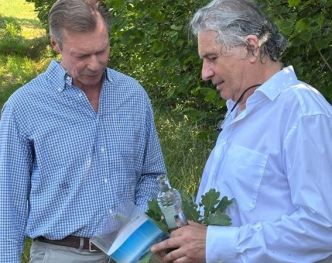 [Photos] Le Grand-Duc en visite sur les terrains de la Fondation Hëllef fir d'Natur à Surré