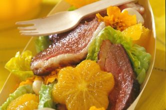Salade d'orange et de magret
