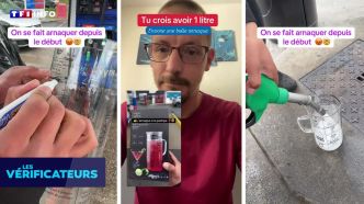 VÉRIF' - "Il y a un quart d'air dans ton litre de gasoil" : ces vidéos prouvent-elles une "arnaque" à la pompe ? | TF1 INFO