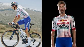 TDF. Tour de France - La Red Bull-BORA avec un maillot hommage à... l'Équipe de France