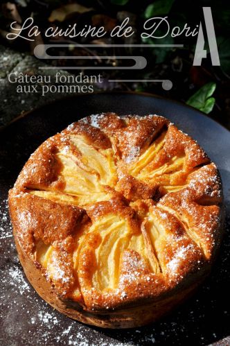 Gâteau fondant aux pommes