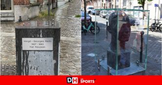 Après avoir été vandalisée, la statue d'Hergé fait son retour à Etterbeek "au cœur du quartier qui l'a vu grandir”