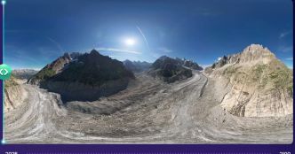 En images. "On découvre ce qu'on risque de perdre" : Mer de Glace, Val Thorens, une projection des lieux menacés en l'an 2100