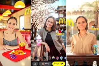McDonald's France premier annonceur sur les filtres dopés à l’IA de Snap