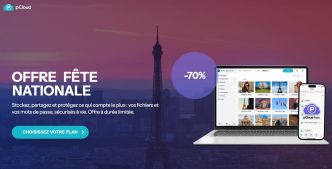 Jusqu'à –70 % sur le stockage cloud à vie avec pCloud : une offre à ne pas manquer à l'occasion du 14 juillet !