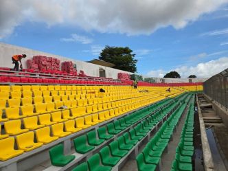 Stade du 28 Septembre : les travaux de modernisation s'accélèrent sous la conduite de Guicopres BTP