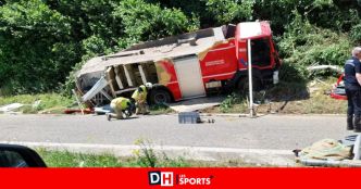 ”Pas de traumatisme majeur”, mais un camion hors-service après l'accident des pompiers à Grez-Doiceau
