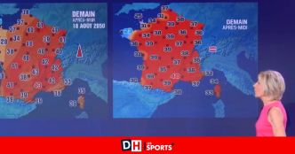 Canicule : le bulletin météo fictif d'Evelyne Dhéliat pour 2050 devient réalité (VIDÉO)