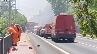 Incendie dans le parking d'une carrosserie à Montpellier : 85 pompiers sur place, circulation coupée entre les Aubes et Castelnau-le-Lez