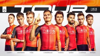 TDF. Tour de France - INEOS Grenadiers avec Rodriguez, Thomas... et Laurance