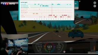 Sécurité routière : regardez comment recevoir une notification sur son smartphone détourne l'attention d'un conducteur | TF1 INFO