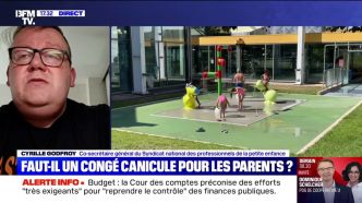 Canicule: "Le congé canicule ne serait qu'une solution transitoire", affirme Cyrille Godfroy, co-secrétaire général du Syndicat national des professionnels de la petite enfance