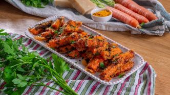 Recette carottes croustillantes au parmesan