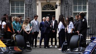 La F1 reçue en grande pompe au 10 Downing Street