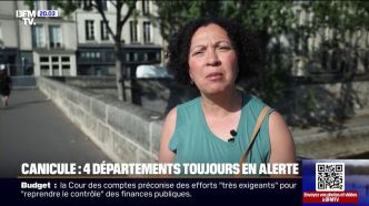 Canicule: "On essaie d'aller dans des endroits climatisés", quatre départements sont toujours en alerte rouge