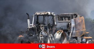 Un tracteur prend feu à Gesves, le champ en partie incendié