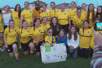 Les filles de l'ASIA partent pour un week-end à Clairefontaine dans le cadre du dispositif "Toutes foot""