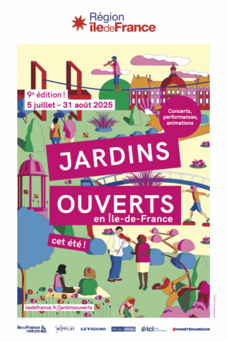 Jardins ouverts en Île-de-France revient pour sa 9e édition  du 5 juillet au 31 août 2025