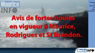 Heavy swell warning for Mauritius, Rodrigues and St Brandon [03-07-2025 : 10:00 —> 04-07-2025 : 16:00]