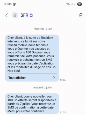 SFR invente le forfait 'illimité + 100Go' !