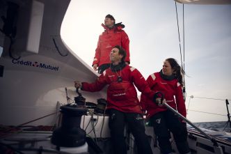 Globe40. Amélie Grassi et Antoine Carpentier, équipiers de Ian Lipinski sur la Globe 40