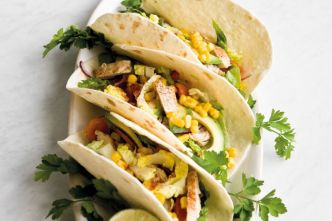 Tacos au poulet et au maïs