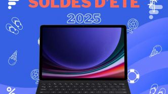 Galaxy Tab S9 : l'ancienne tablette premium de Samsung est à moitié prix pour les soldes, avec son clavier offert