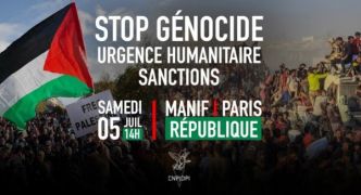 Manifestation / Stop génocide ! Urgence humanitaire ! Sanctions !