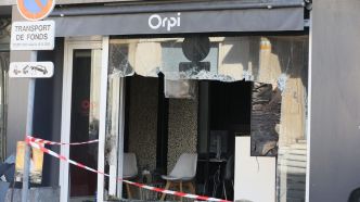 La vitrine d'une agence Orpi incendiée à Golfe-Juan, moins d'une semaine après des faits similaires à Marseille