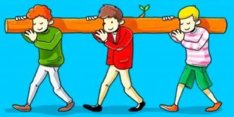 Défi visuel : Qui porte le plus de poids parmi ces trois hommes ?