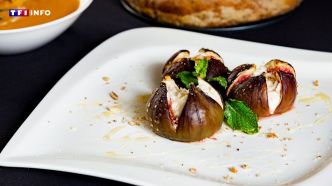 "La Brigade Bonjour !" : la recette de salade tiède de figues rôties, burrata, fenouil et noix du chef Romain Casas | TF1 INFO
