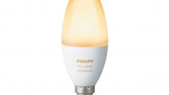 Actualité : Soldes / Bon plan – L'ampoule / luminaire connecté Philips Hue Candle White Ambiance 1 ampoule à 18,22 € (-64%)