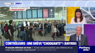 Contrôleurs : une grève "choquante" ! (Bayrou) - 04/07