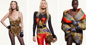 Kate Moss, Claudia Schiffer, Amber Valletta... Donatella Versace fait ses adieux à Versace entourée de ses copines top models