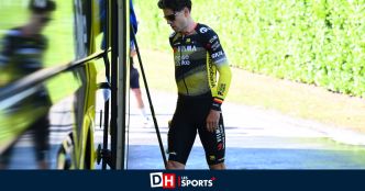 Le Tour de France commence mal pour Wout van Aert : la Belge a été victime de la maladresse d'un steward lors de la présentation des équipes (VIDÉO)
