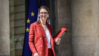 Aurore Bergé, ministre chargée de l'égalité entre les femmes et les hommes, en déplacement dans l'Aude