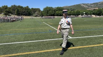 Légion étrangère : le colonel Louis-Guilhem Larchet prend la tête du 1er Rec au camp de Carpiagne