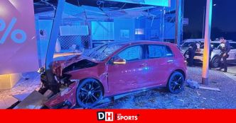 Bois-de-Villers: une voiture "folle" défonce la façade du magasin èggo, le conducteur prend la fuite