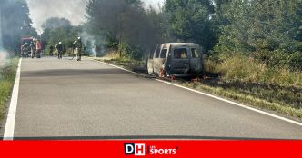 Incendie de véhicule sur la N4 à hauteur de Florée: la sortie temporairement fermée