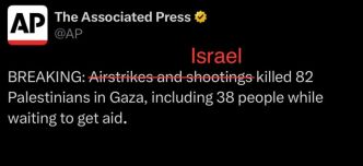 Associated Press l’organe de propagande de l’entité sioniste couvre les massacres en jouant sur les mots