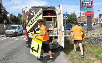 « 600 à 700 flèches par jour » : Johan Le Bon et ses Bretons guident le peloton du Tour de France