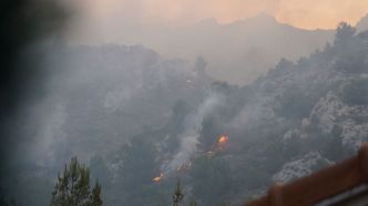 Incendie en cours sur la côte bleue au Rove, 100 hectares parcourus