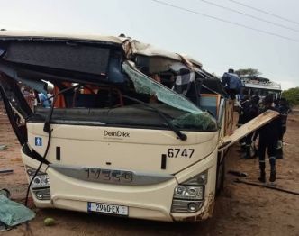 Accident de bus de Dakar Dem Dikk à Tataguine : plusieurs blessés légers, aucune perte en vie humaine