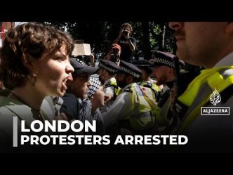 Un groupe des partisans de l'Action pour la Palestine (Palestine Action) arrêté lors d'une manifestation à Londres (Vidéo)