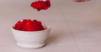 Sorbet à la betterave sans sorbetière