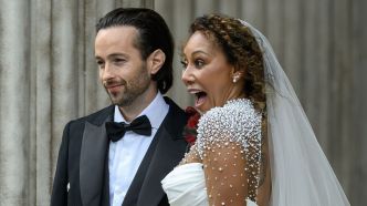 Robe sirène, broderie, et mari en kilt : Mel B, la star des Spice Girls, s'est mariée