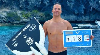 Apnée : nouveau record pour Walid Boudhiaf à -118 mètres au Blue Hole des Bahamas