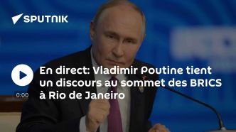 En direct: Vladimir Poutine tient un discours au sommet des BRICS à Rio de Janeiro