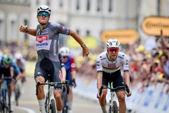 Tour de France 2025, deuxième étape. Van der Poel surgit d'un dimanche pluvieux, brumeux et un brin ennuyeux